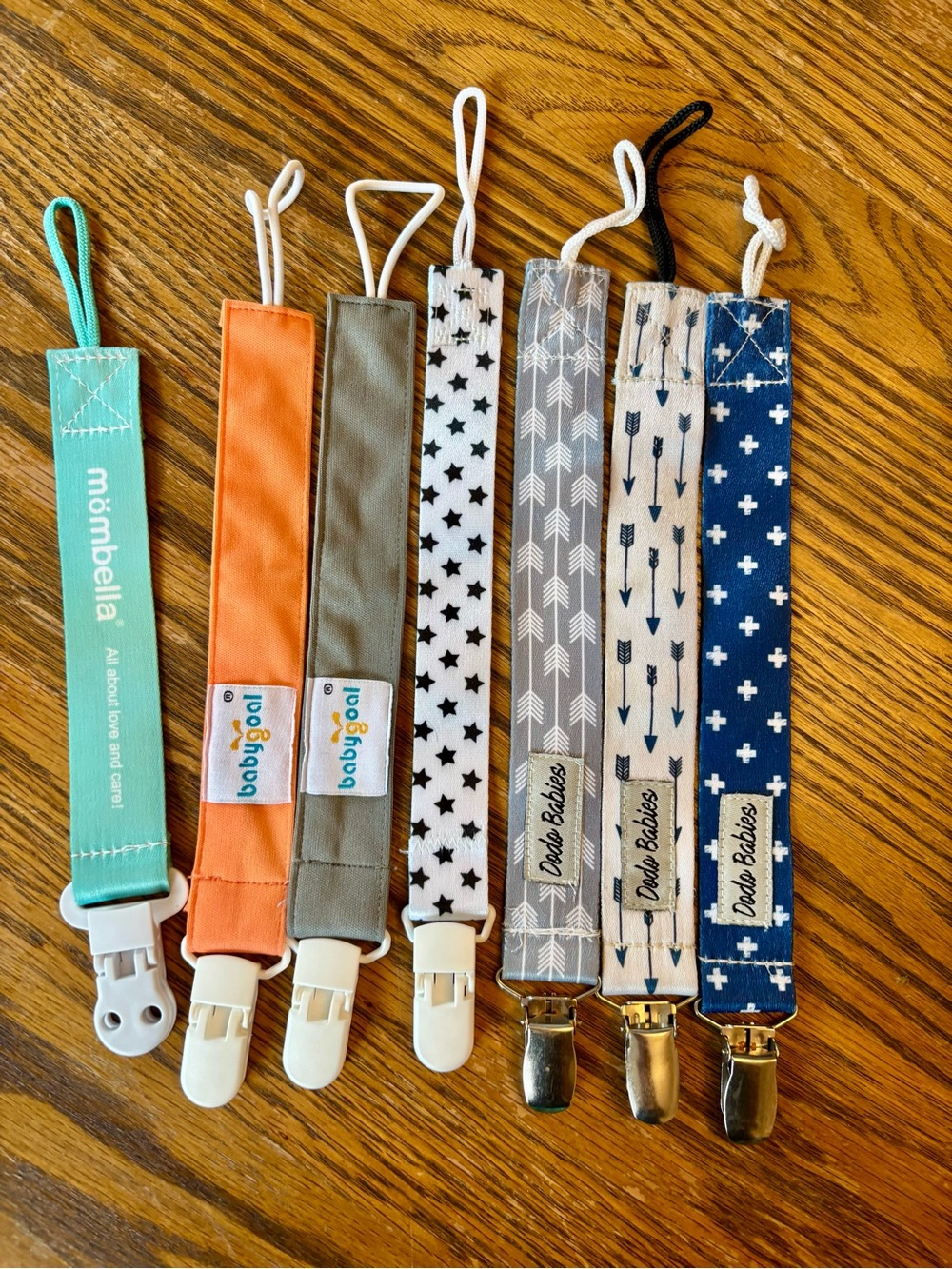 Assorted Kids Pacifier Clips